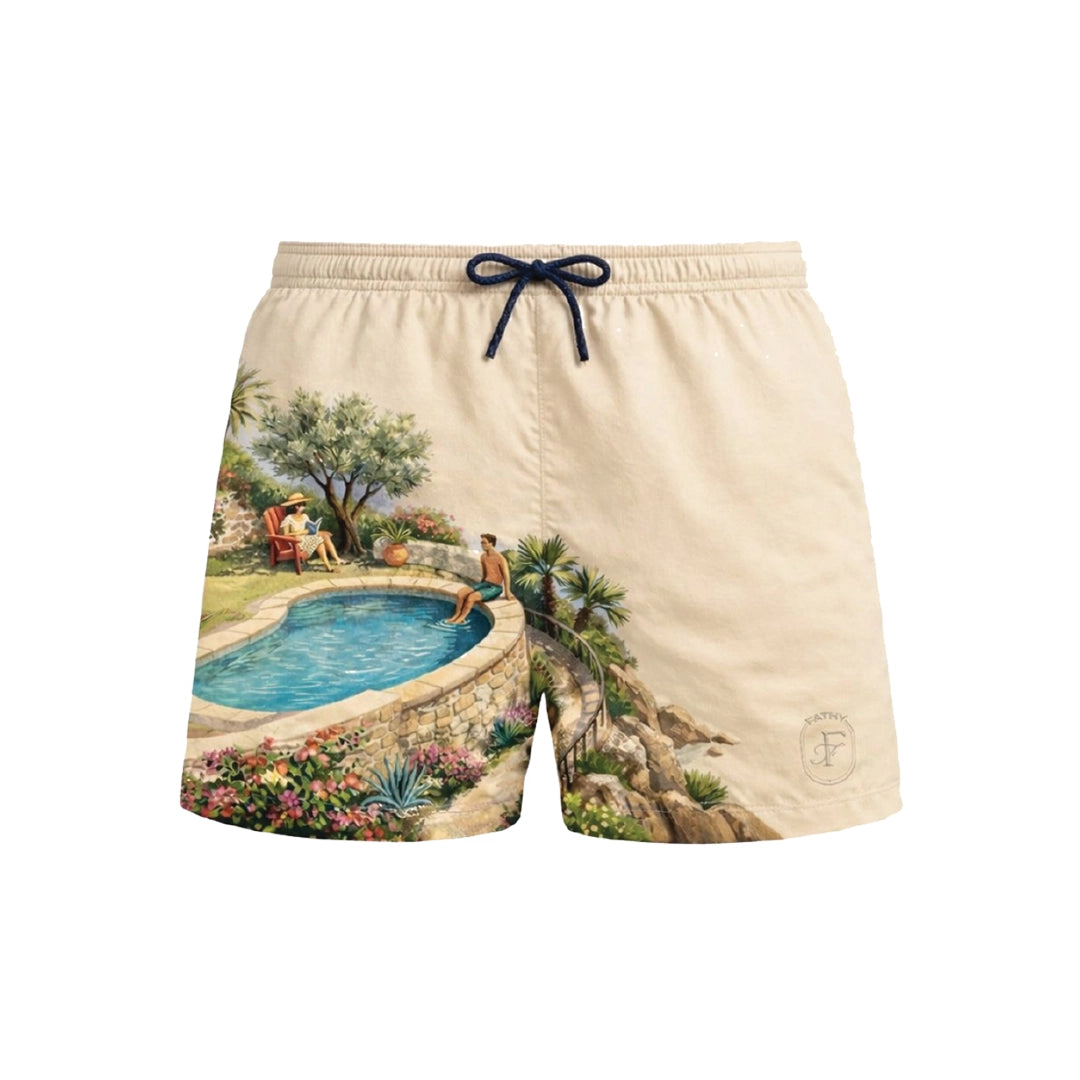 Beige Shorts